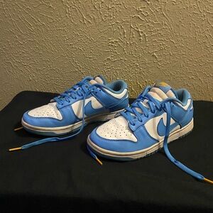 Nike Blue and White Dunks